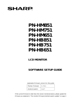 Sharp PN-HB851 User guide