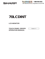 Sharp 70LCDINT-Combo User manual