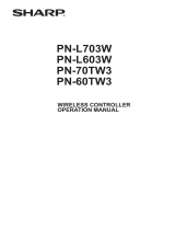 Sharp PN-L603W Owner's manual