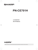 Sharp PN-CE701H Owner's manual