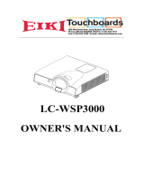 Eiki LC-WSP3000 User manual