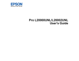 Epson Pro L20000U User manual