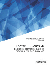 Christie D13HD2-HS Installation guide