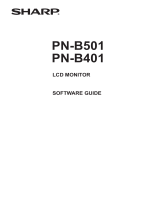 Sharp PN-B501 User guide
