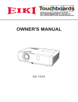 Eiki EK-103X User manual