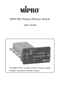 Mipro MRM-70B User manual
