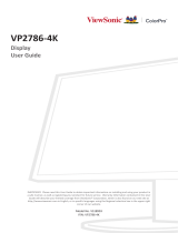 ViewSonic VP2776 User manual