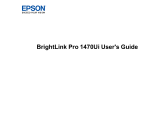 Epson BrightLink Pro 1470Ui + Mount User manual