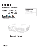 Eiki LC-XBL20 LCD x3 User manual