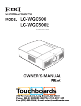 Eiki LC-WGC500 LCD x3 User manual