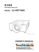 Eiki LC-HDT1000 Owner's manual