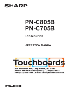 Sharp PNC805BPKG1 Owner's manual