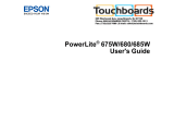 Epson PowerLite 685W for SMART User manual