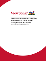 ViewSonic PG603W-S Operating instructions
