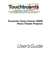 Epson PowerLite Home Cinema 705HD User manual