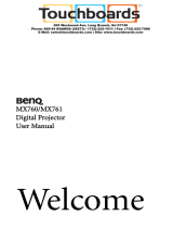 BenQ MX760 Owner's manual