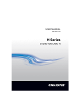 Christie D12WU-H White User manual