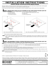 Chief RPA287 Installation guide