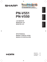 Sharp PN-V550 User manual
