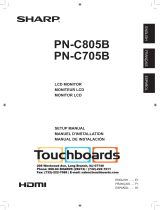 Sharp PNC805BPKG1 Installation guide