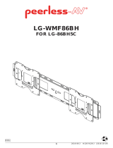 Peerless LG-WMF86BH Installation guide