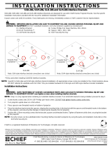 Chief RPA286 Installation guide