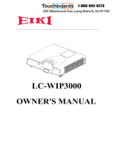 Eiki LC-WIP3000 Owner's manual