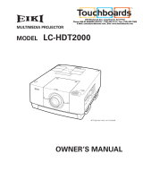 Sanyo PLC-HF15000L - 15000 Lumens User manual