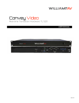 Williams AV Convey Video TL S20 User manual