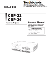 Elmo Projector CRP-26 User manual