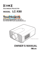 Eiki LC-X80 Owner's manual