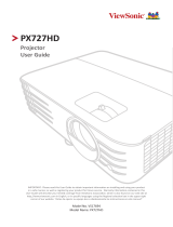 ViewSonic PX727HD-S User manual