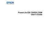 Epson PowerLite 725W User manual