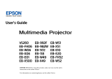 Epson Multimedia Projector User manual
