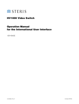 Steris Hv1000 Video Switch Operating instructions