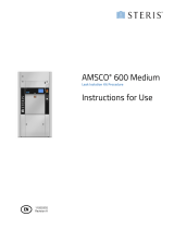 Steris Amsco 600 Medium Steam Sterilizer Operating instructions
