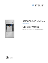 Steris Amsco 600 Medium Steam Sterilizer Operating instructions