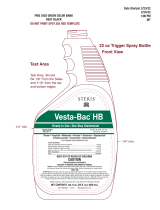 SterisVesta-Bac Hb Ready-To-Use One Step Disinfectant