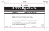 Steris 0.525% Hypochlorite Solution Operating instructions