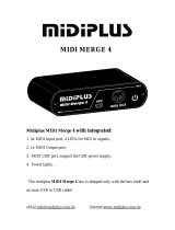 Midiplus MIDI Merge 4 Owner's manual