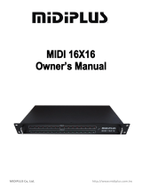 Midiplus MIDI16x16 Owner's manual