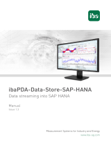 IBA ibaPDA-Data-Store-SAP-HANA Owner's manual