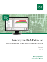 IBA ibaAnalyzer-DAT-Extractor Owner's manual