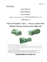 Tsubaki Global Series IE3 motor User manual