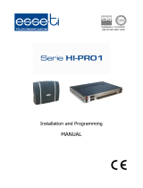 Esse-ti HI-PRO 1 Series User manual