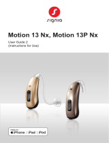 Signia MOTION 13 5NX User guide