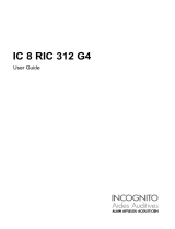 INCOGNITO IC 8 RIC 312 G4 User guide