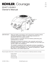 Kohler SV471 Owner's manual
