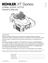 Kohler XT675 Owner's manual