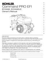 Kohler ECH440 Owner's manual